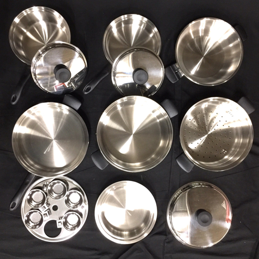 アムウェイクイーン フライパン 両手鍋 蒸し器